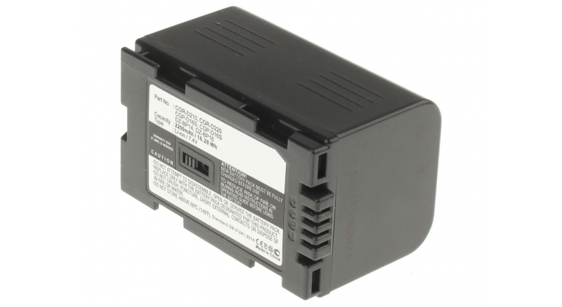 Аккумуляторные батареи для фотоаппаратов и видеокамер Panasonic NV-MG3Емкость (mAh): 2200. Напряжение (V): 7,4
