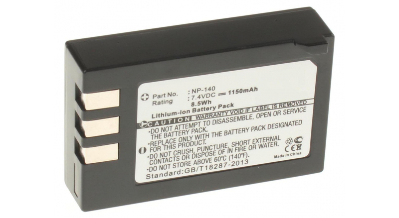 Аккумуляторная батарея iBatt iB-F149 для фотокамер и видеокамер FujiFilmЕмкость (mAh): 1150. Напряжение (V): 7,4
