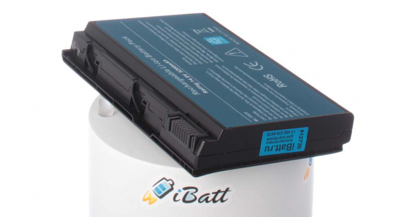Аккумуляторная батарея для ноутбука Acer TravelMate 5520-6A1G16Mi. Артикул iB-A134H.Емкость (mAh): 5200. Напряжение (V): 14,8