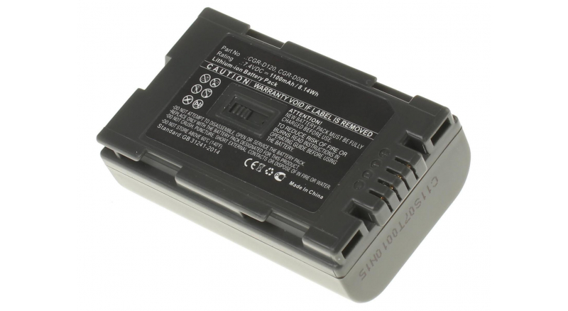 Аккумуляторные батареи для фотоаппаратов и видеокамер Panasonic NV-MX2000Емкость (mAh): 1100. Напряжение (V): 7,4