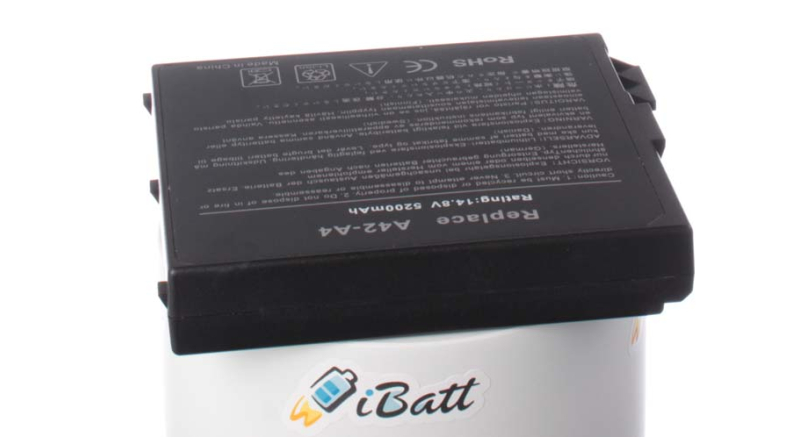 Аккумуляторная батарея для ноутбука Asus A4700Sp. Артикул iB-A175H.Емкость (mAh): 5200. Напряжение (V): 14,8
