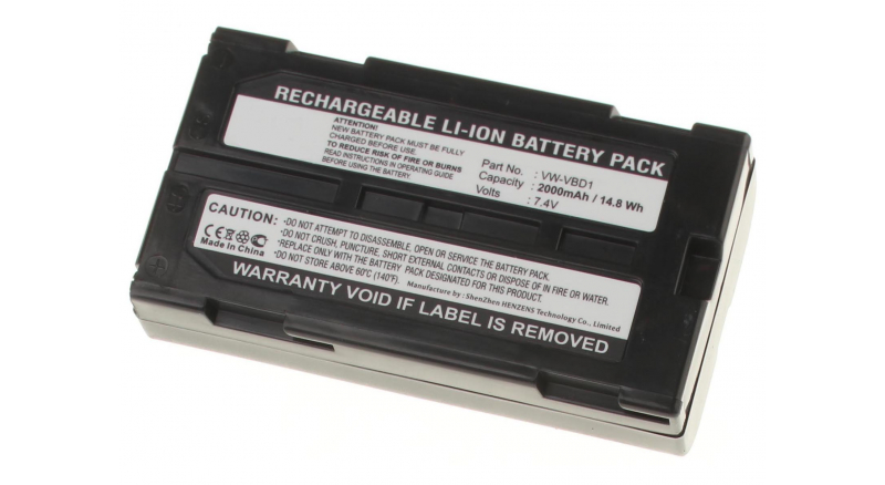 Аккумуляторная батарея CGR-B/202A для фотоаппаратов и видеокамер Hitachi. Артикул iB-F367.Емкость (mAh): 2000. Напряжение (V): 7,4