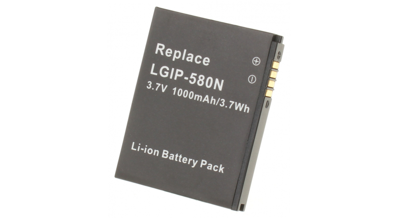 Аккумуляторная батарея для телефона, смартфона LG UN610. Артикул iB-M440.Емкость (mAh): 900. Напряжение (V): 3,7