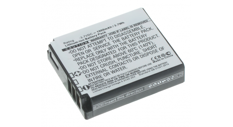 Аккумуляторная батарея D-Li106 для фотоаппаратов и видеокамер Pentax. Артикул iB-F485.Емкость (mAh): 1000. Напряжение (V): 3,7