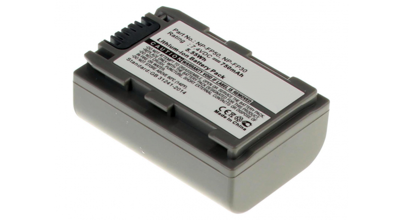 Аккумуляторные батареи для фотоаппаратов и видеокамер Sony DCR-DVD92Емкость (mAh): 750. Напряжение (V): 7,4