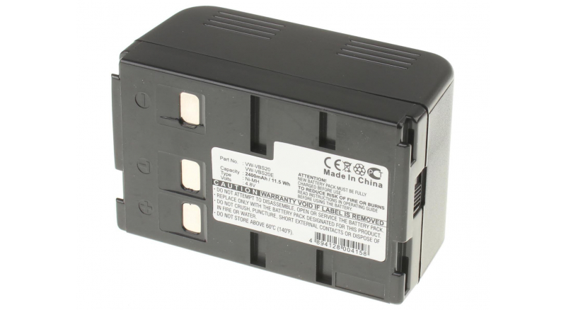 Аккумуляторные батареи для фотоаппаратов и видеокамер Panasonic NV-S90AЕмкость (mAh): 2400. Напряжение (V): 4,8