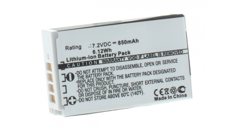 Аккумуляторная батарея iBatt iB-F434 для фотокамер и видеокамер NikonЕмкость (mAh): 850. Напряжение (V): 7,2