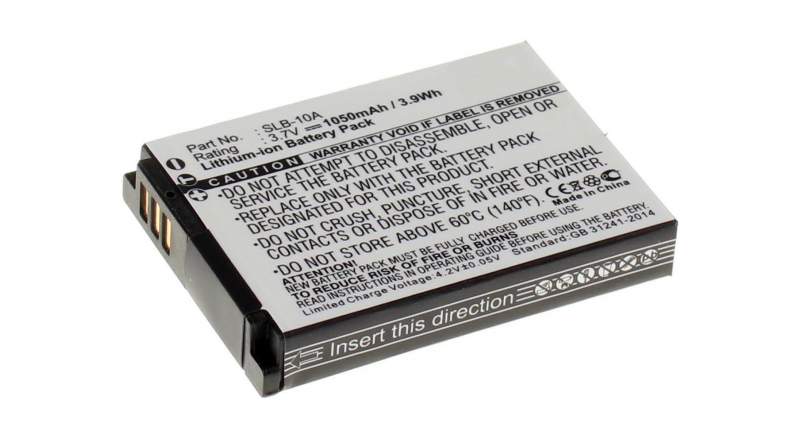 Аккумуляторные батареи для фотоаппаратов и видеокамер Samsung Digimax SL620Емкость (mAh): 1050. Напряжение (V): 3,7