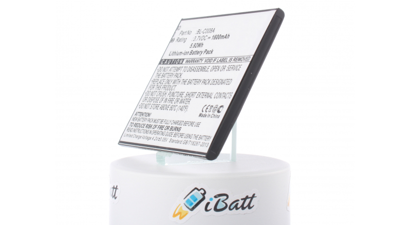 Аккумуляторная батарея iBatt iB-M778 для телефонов, смартфонов GioneeЕмкость (mAh): 1600. Напряжение (V): 3,7