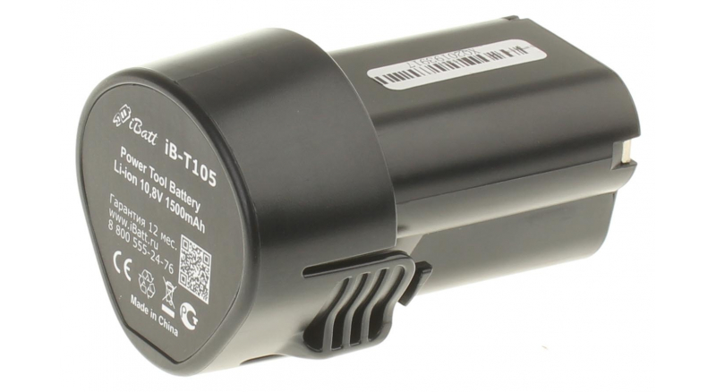 Аккумуляторная батарея для электроинструмента Makita JR100DZ. Артикул iB-T105.Емкость (mAh): 1500. Напряжение (V): 10,8