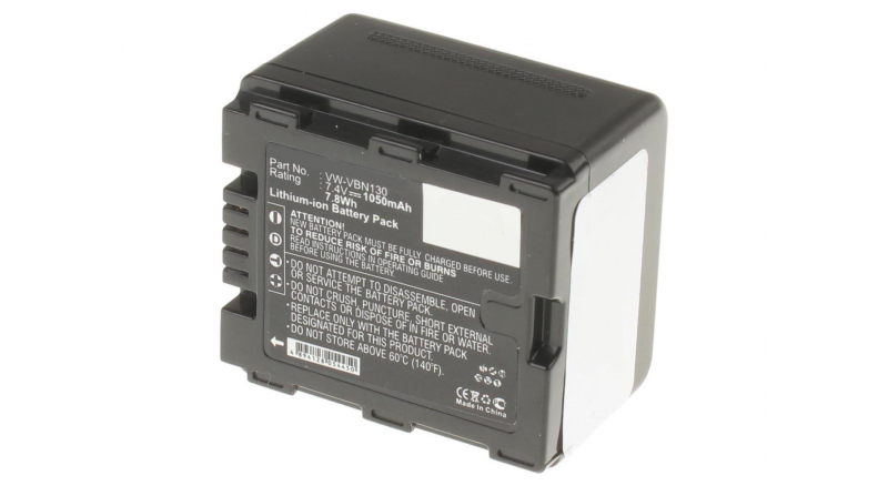 Аккумуляторные батареи для фотоаппаратов и видеокамер Panasonic HDC-SD800GKЕмкость (mAh): 1050. Напряжение (V): 7,4