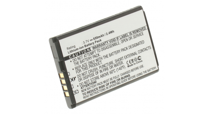 Аккумуляторная батарея для телефона, смартфона LG KF310. Артикул iB-M457.Емкость (mAh): 650. Напряжение (V): 3,7