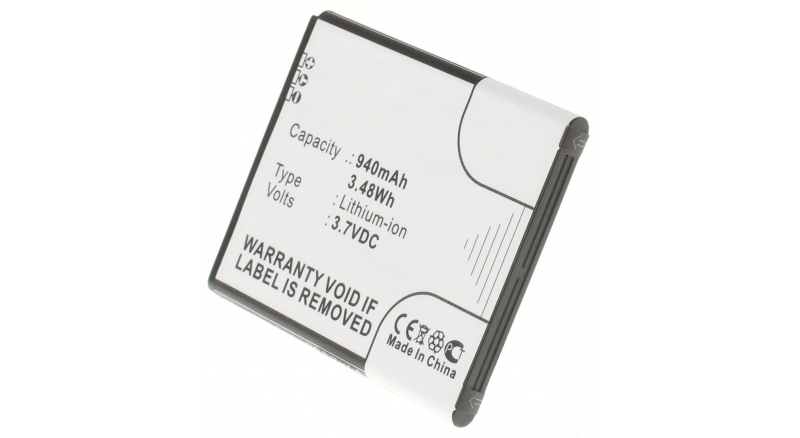 Аккумуляторная батарея для телефона, смартфона Samsung GT-S3850 Corby II. Артикул iB-M150.Емкость (mAh): 940. Напряжение (V): 3,7