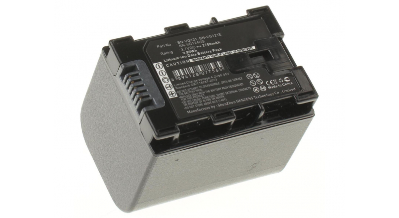 Аккумуляторная батарея BN-VG107E для фотоаппаратов и видеокамер JVC. Артикул iB-F170.Емкость (mAh): 2700. Напряжение (V): 3,7