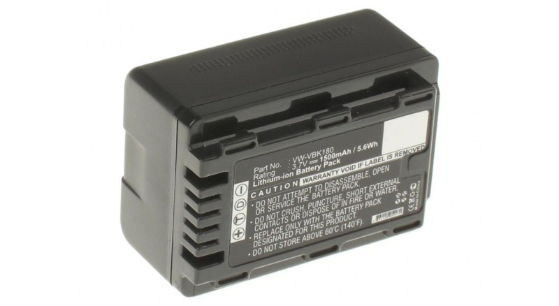 Аккумуляторные батареи для фотоаппаратов и видеокамер Panasonic HDC-SD90PCЕмкость (mAh): 1500. Напряжение (V): 3,7