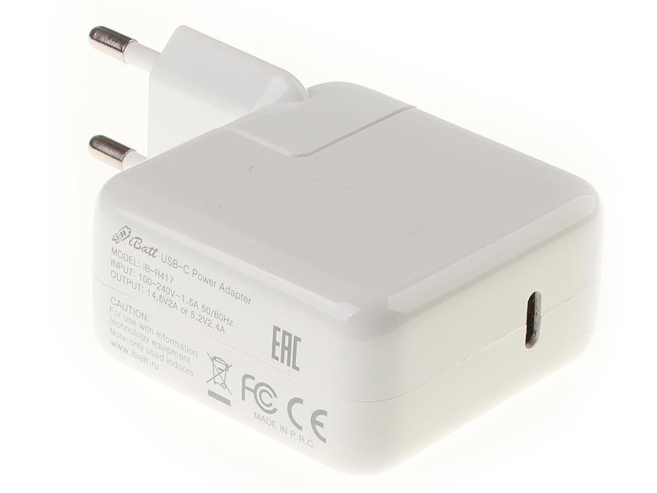 Блок питания (адаптер питания) A1540 для ноутбука Apple. Артикул iB-R417. Напряжение (V): 5,2|14,5