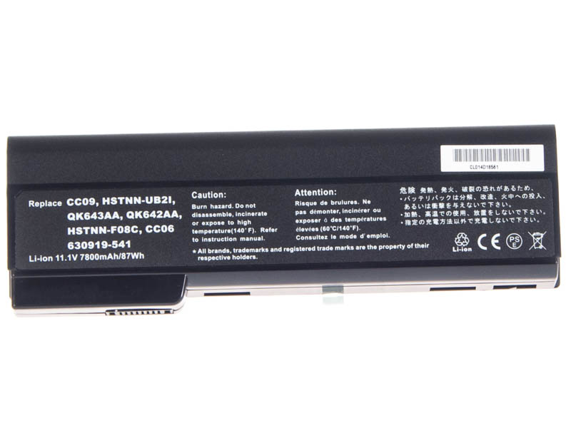 Аккумуляторная батарея для ноутбука HP-Compaq ProBook 6460b (B1J71EA). Артикул iB-A907.Емкость (mAh): 6600. Напряжение (V): 11,1