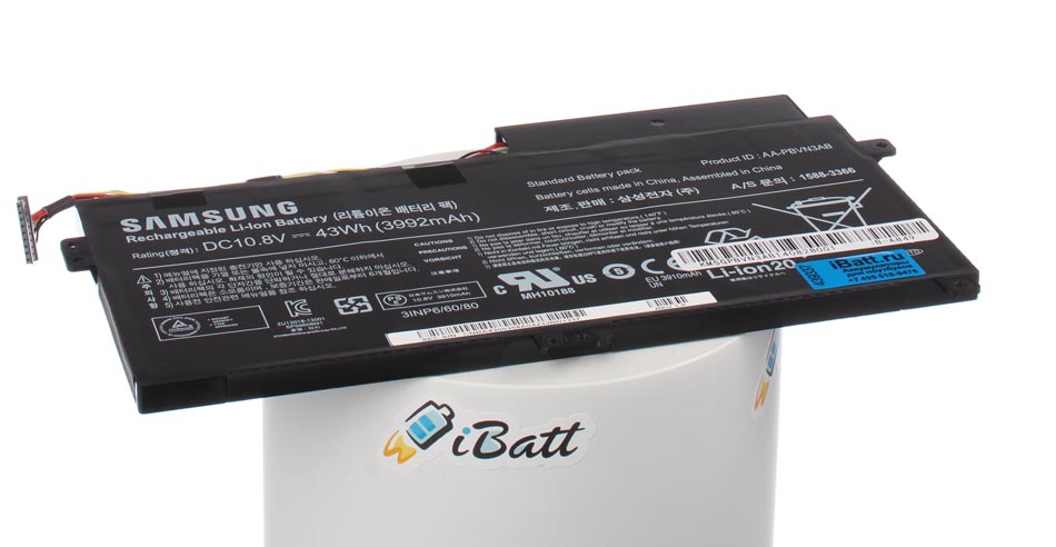 Аккумуляторная батарея для ноутбука Samsung 450R4E-X01. Артикул iB-A849.Емкость (mAh): 3950. Напряжение (V): 10,8