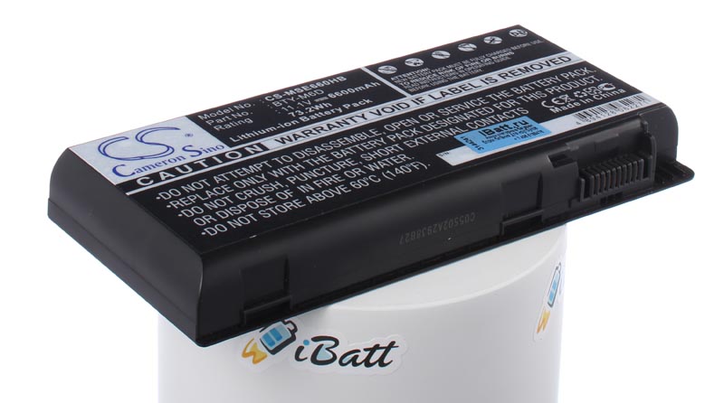Аккумуляторная батарея для ноутбука MSI GT780-042. Артикул iB-A456.Емкость (mAh): 6600. Напряжение (V): 11,1