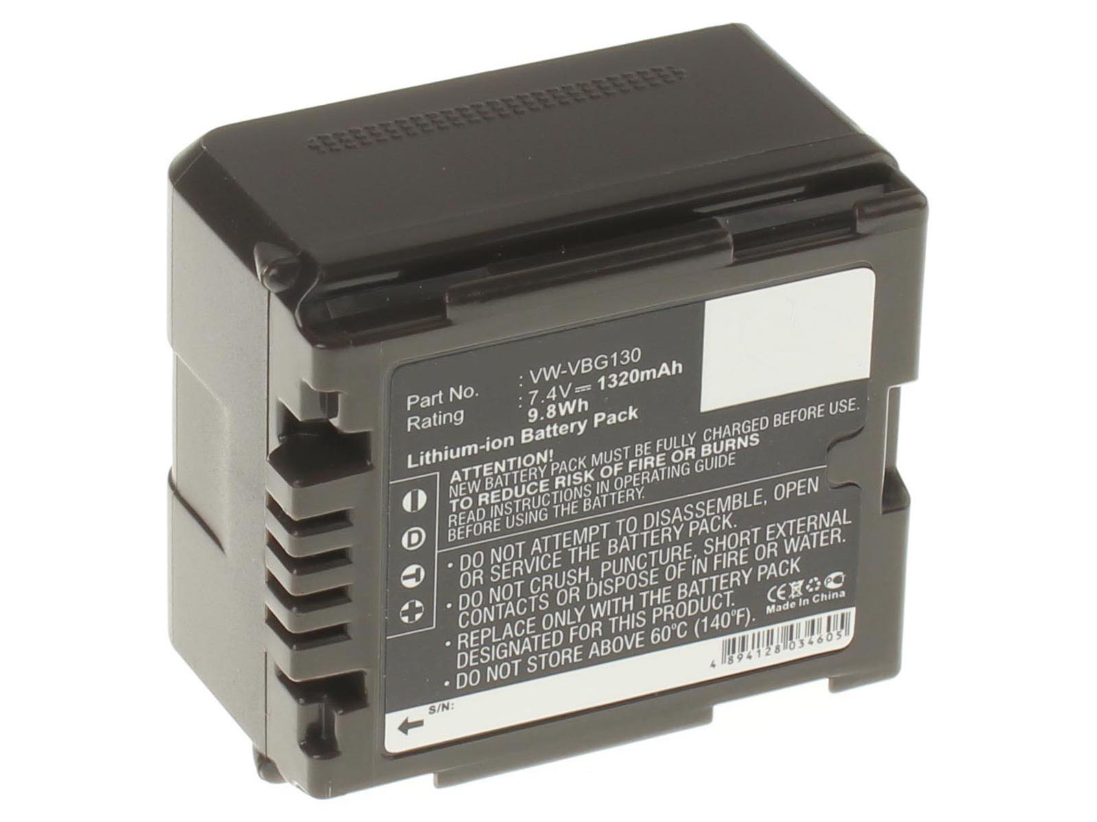 Аккумуляторные батареи для фотоаппаратов и видеокамер Panasonic NV-GS500Емкость (mAh): 1320. Напряжение (V): 7,4
