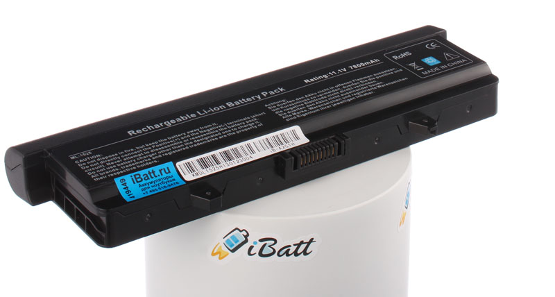 Аккумуляторная батарея UK716 для ноутбуков Dell. Артикул iB-A251H.Емкость (mAh): 7800. Напряжение (V): 11,1