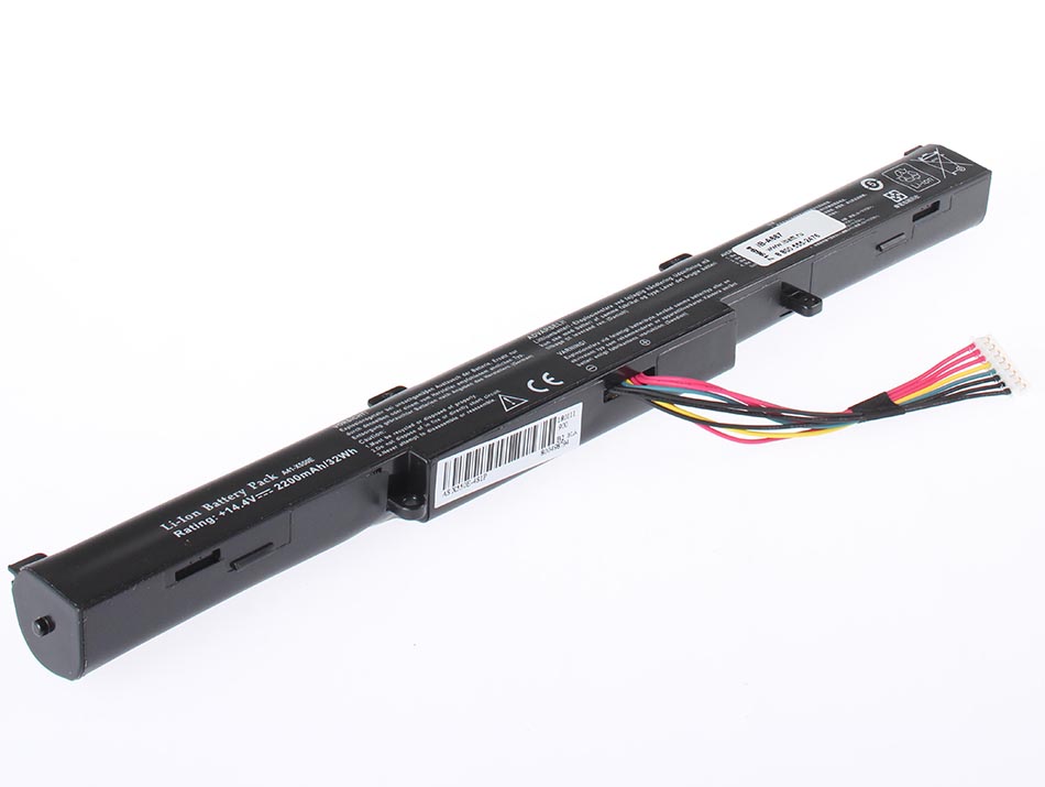 Аккумуляторная батарея для ноутбука Asus X751LAV. Артикул iB-A667.Емкость (mAh): 2200. Напряжение (V): 14,4