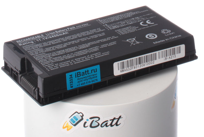 Аккумуляторная батарея для ноутбука Asus N60W. Артикул iB-A215.Емкость (mAh): 4400. Напряжение (V): 10,8