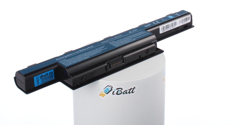 Аккумуляторная батарея для ноутбука Packard Bell EasyNote LS13-HR-141. Артикул iB-A217X.Емкость (mAh): 6800. Напряжение (V): 11,1