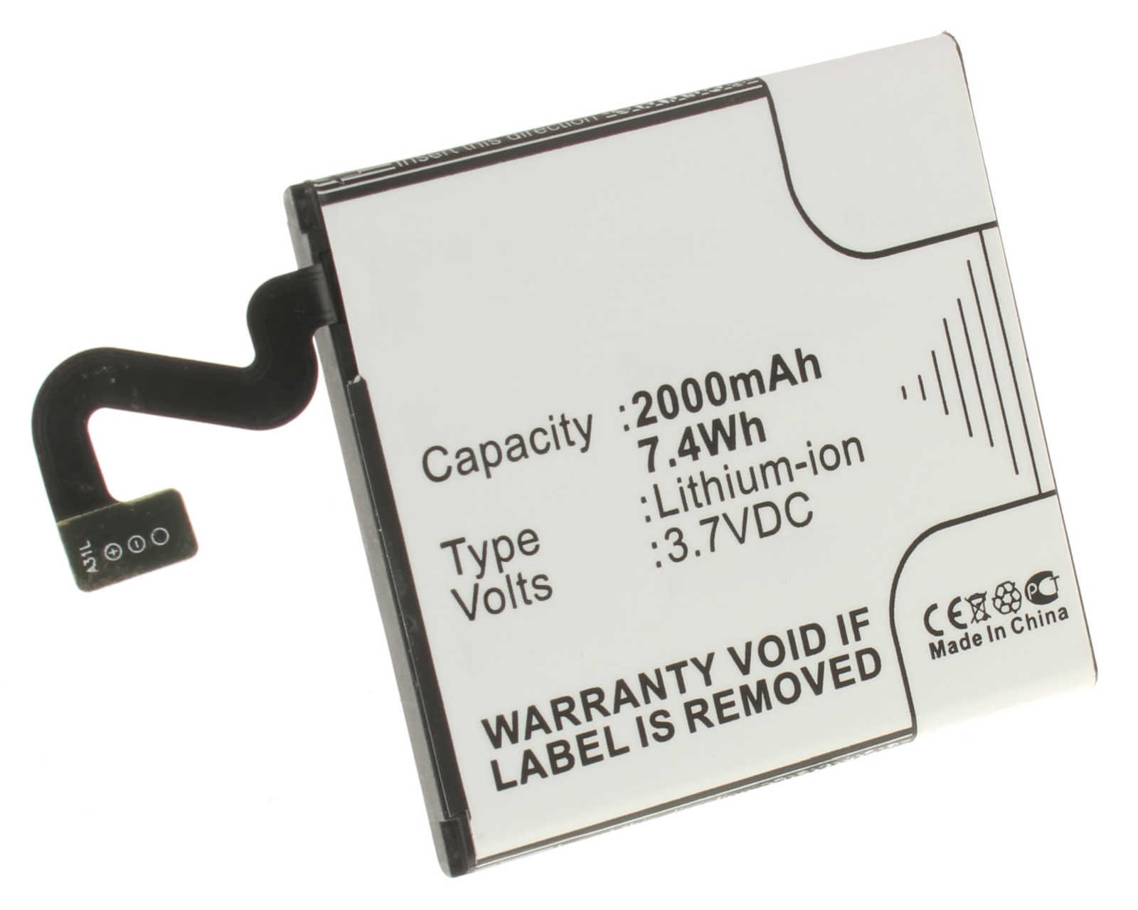 Аккумуляторная батарея iBatt iB-M212 для телефонов, смартфонов NokiaЕмкость (mAh): 2000. Напряжение (V): 3,7