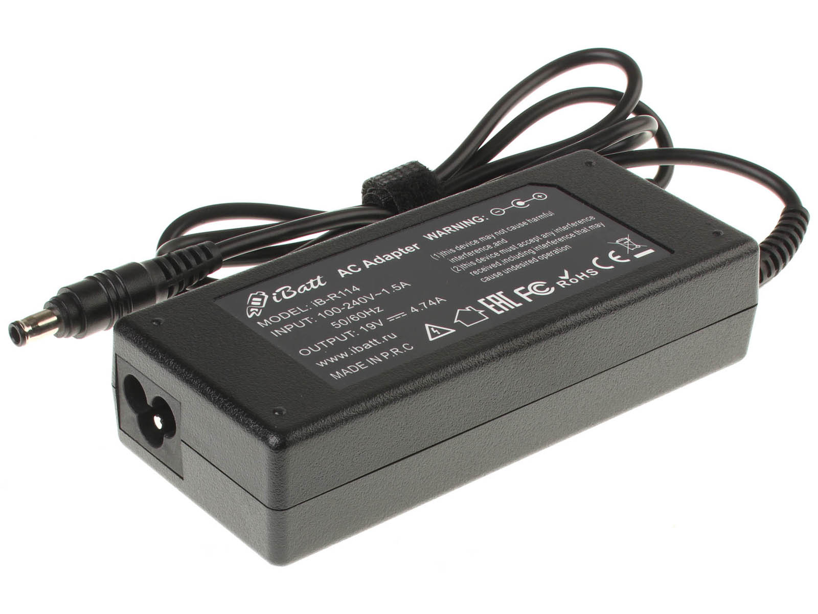 Блок питания (адаптер питания) AD-8019 для ноутбука LG. Артикул iB-R114. Напряжение (V): 19