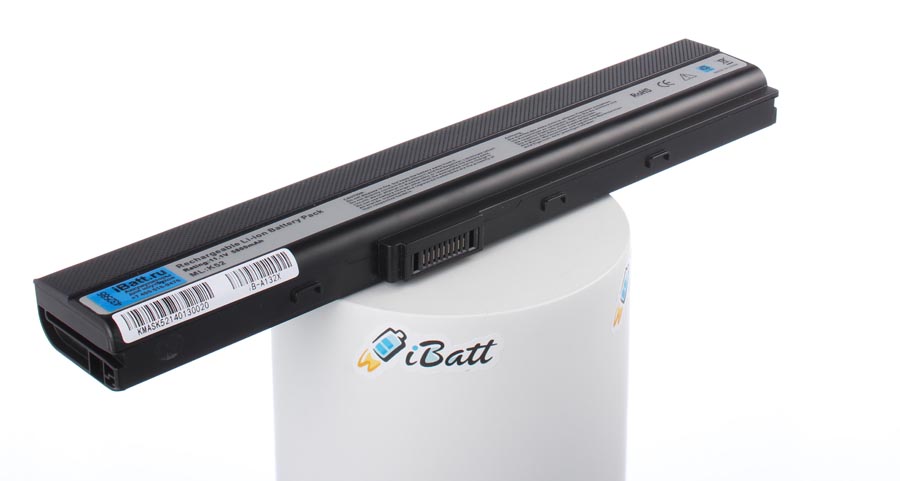 Аккумуляторная батарея для ноутбука Asus P52F. Артикул iB-A132X.Емкость (mAh): 6800. Напряжение (V): 10,8