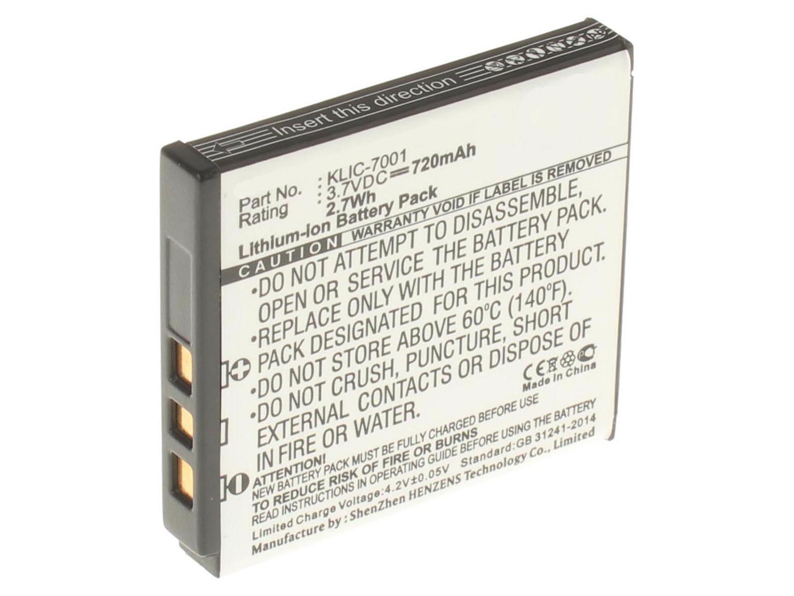 Аккумуляторные батареи для фотоаппаратов и видеокамер Kodak EasyShare M753 ZoomЕмкость (mAh): 720. Напряжение (V): 3,7