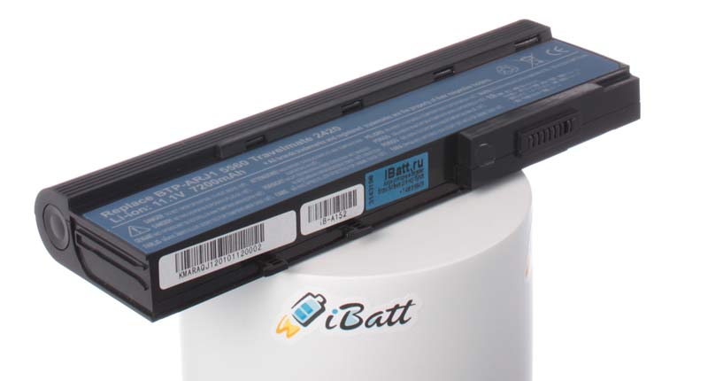 Аккумуляторная батарея для ноутбука Acer Extensa 4630-652G16Mi. Артикул iB-A152.Емкость (mAh): 6600. Напряжение (V): 11,1