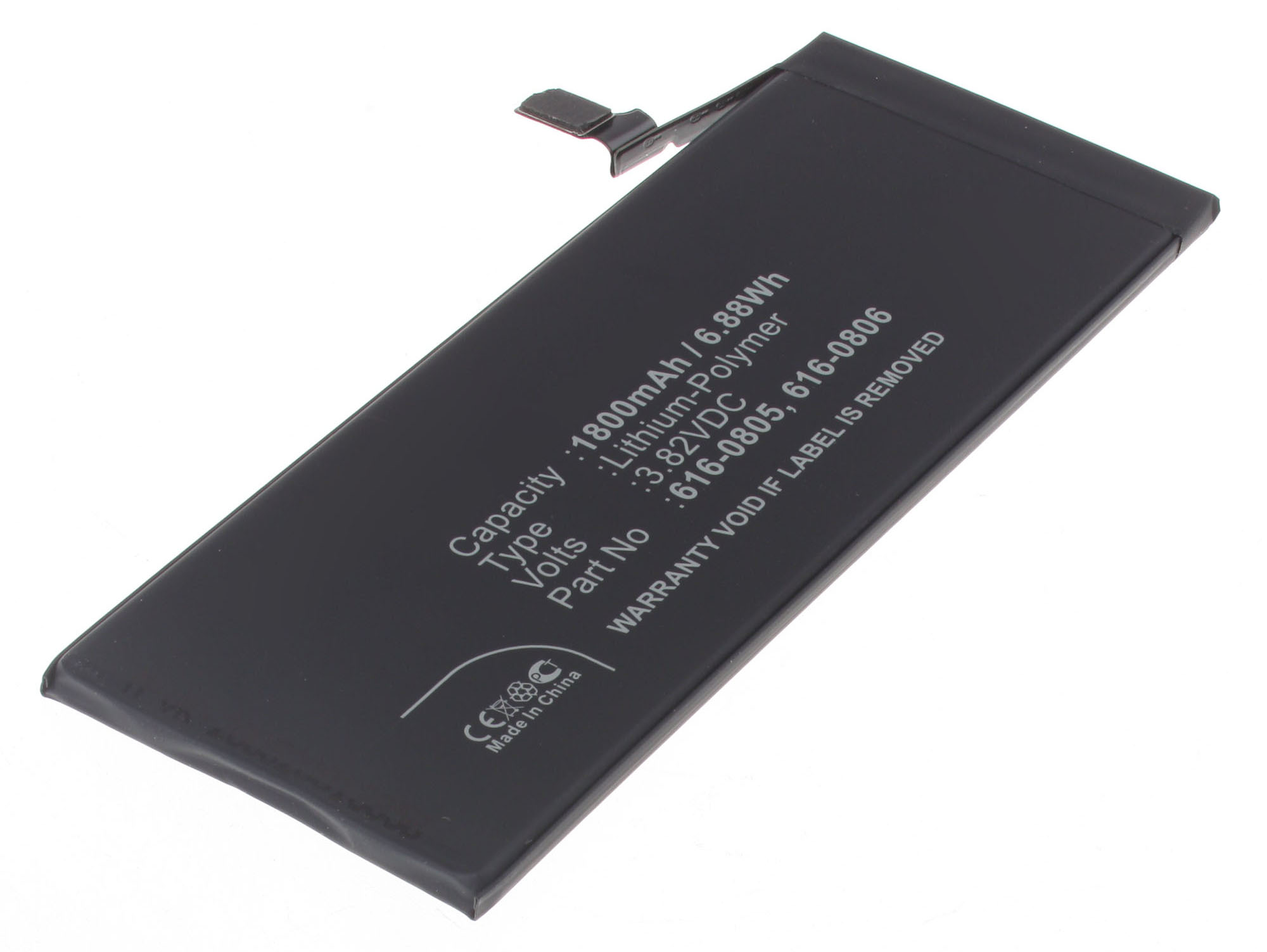 Аккумуляторная батарея iBatt iB-M747 для телефонов, смартфонов AppleЕмкость (mAh): 1800. Напряжение (V): 3,82