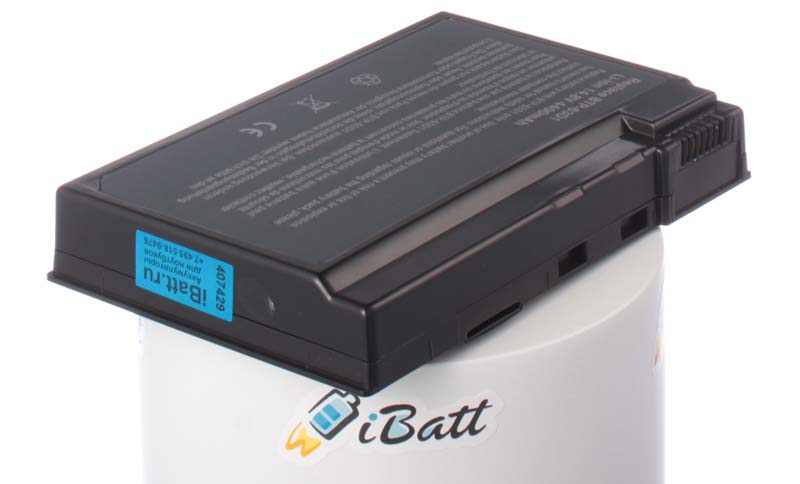 Аккумуляторная батарея для ноутбука Acer TravelMate 2413NLMi. Артикул iB-A147.Емкость (mAh): 4400. Напряжение (V): 14,8