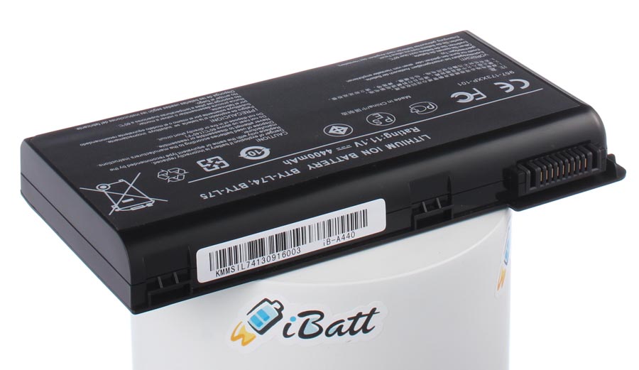 Аккумуляторная батарея для ноутбука MSI Megabook CR700. Артикул iB-A440.Емкость (mAh): 4400. Напряжение (V): 11,1