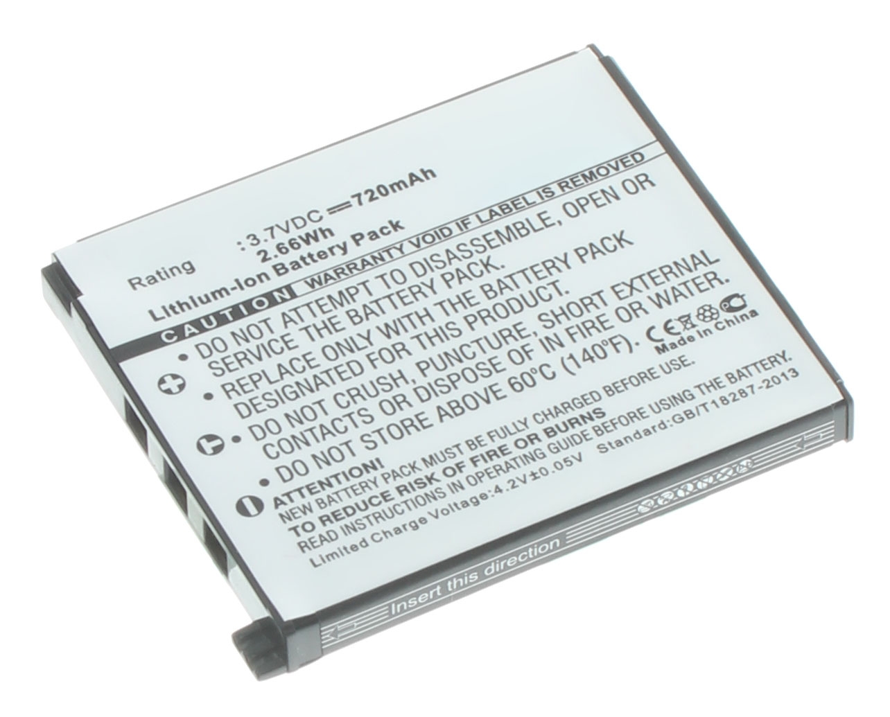 Аккумуляторные батареи для фотоаппаратов и видеокамер Casio Exilim Card EX-S10RDЕмкость (mAh): 720. Напряжение (V): 3,7