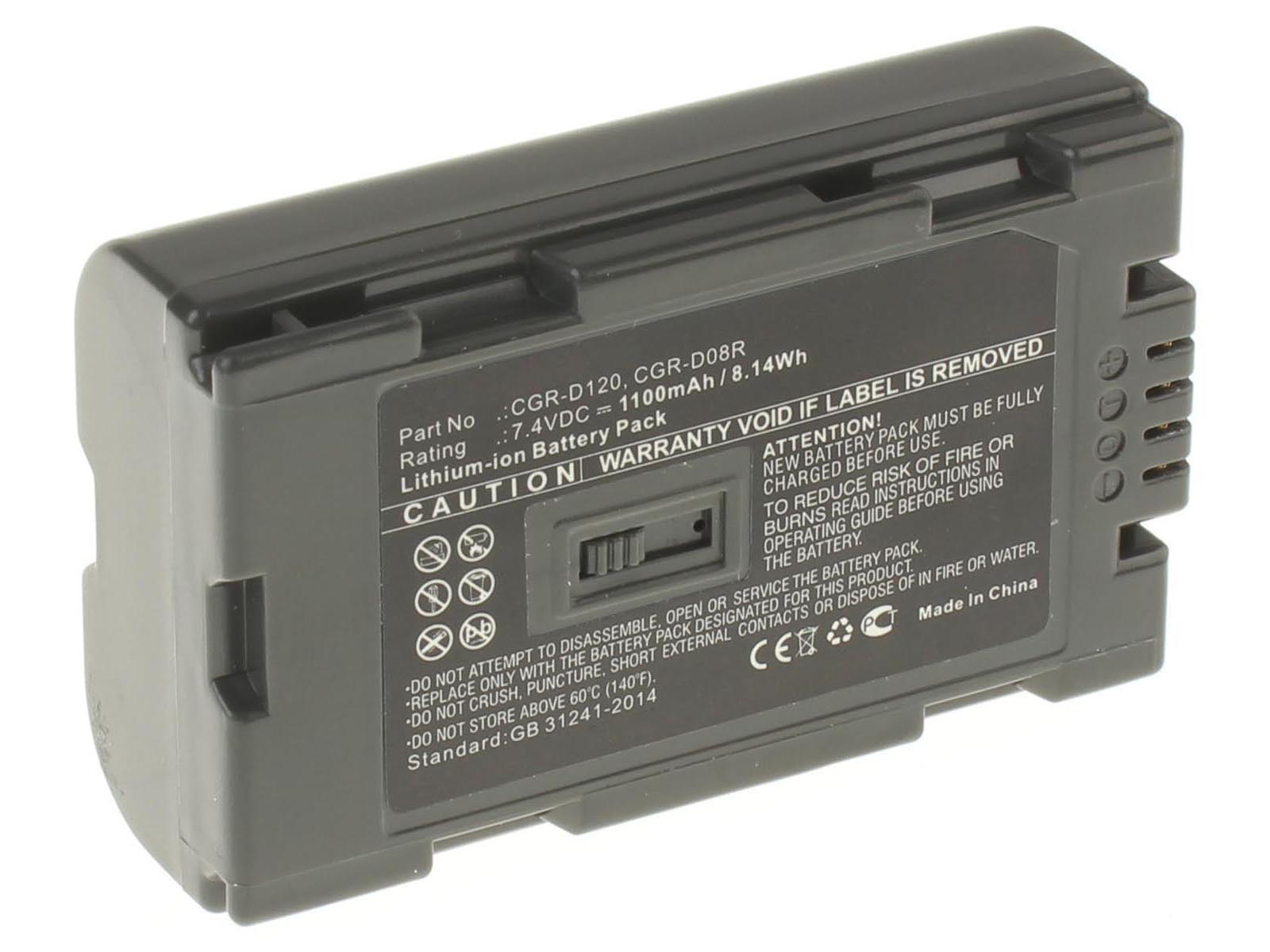 Аккумуляторная батарея CGR-D220A для фотоаппаратов и видеокамер Panasonic. Артикул iB-F351.Емкость (mAh): 1100. Напряжение (V): 7,4