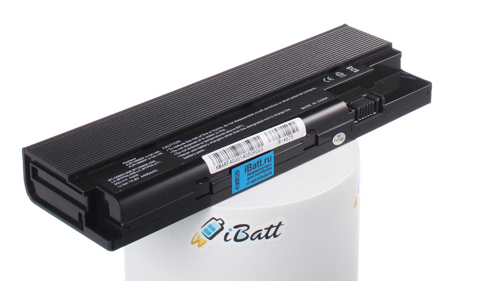 Аккумуляторная батарея для ноутбука Acer TravelMate 8106WLMi. Артикул iB-A675.Емкость (mAh): 4400. Напряжение (V): 14,8