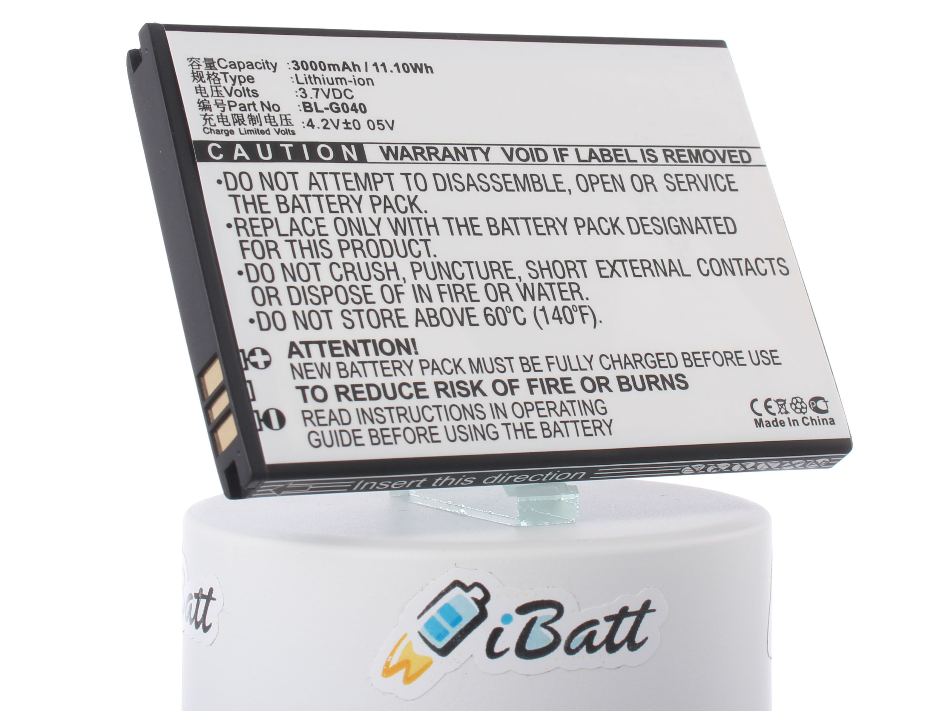 Аккумуляторная батарея iBatt iB-M777 для телефонов, смартфонов GioneeЕмкость (mAh): 3000. Напряжение (V): 3,7