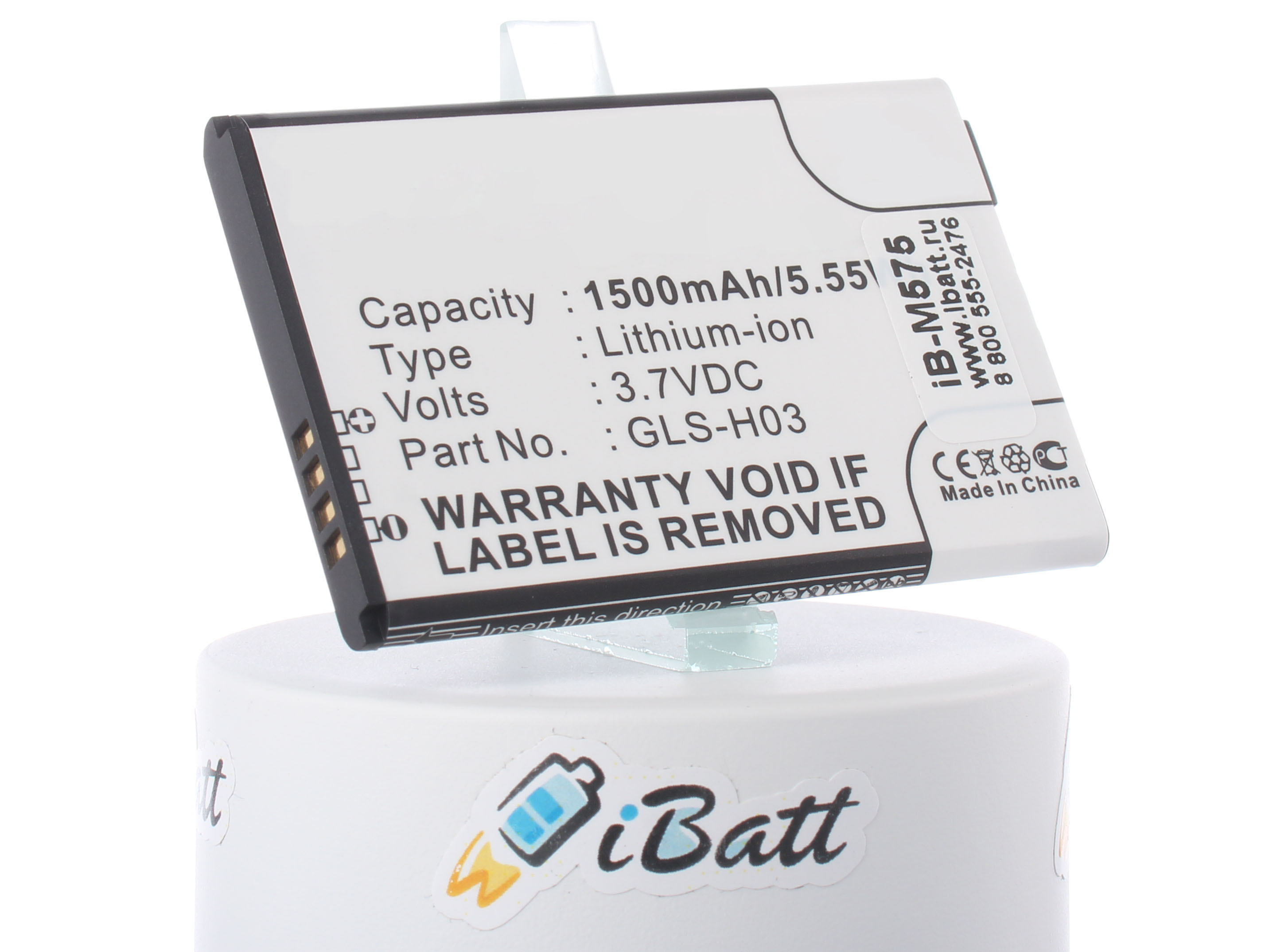 Аккумуляторная батарея iBatt iB-M575 для телефонов, смартфонов GigabyteЕмкость (mAh): 1500. Напряжение (V): 3,7