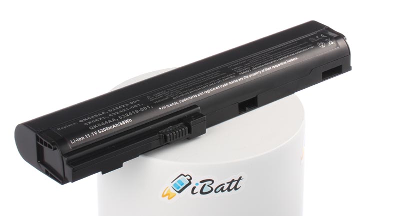 Аккумуляторная батарея для ноутбука HP-Compaq EliteBook 2570p (B6Q07EA). Артикул iB-A286H.Емкость (mAh): 5200. Напряжение (V): 11,1
