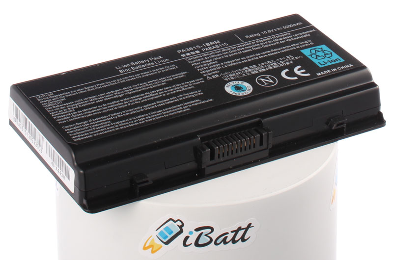 Аккумуляторная батарея PA3615U-1BRS для ноутбуков Toshiba. Артикул iB-A443H.Емкость (mAh): 5200. Напряжение (V): 10,8