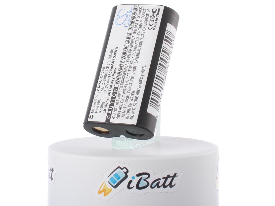 Аккумуляторная батарея iBatt iB-F399 для фотокамер и видеокамер KodakЕмкость (mAh): 1600. Напряжение (V): 3,7