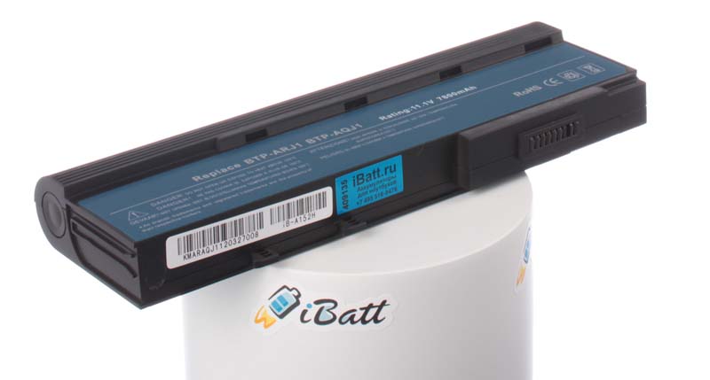 Аккумуляторная батарея BTP-BQJ1 для ноутбуков eMachines. Артикул iB-A152H.Емкость (mAh): 7800. Напряжение (V): 11,1