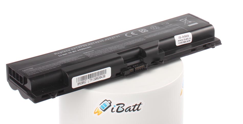 Аккумуляторная батарея для ноутбука IBM-Lenovo ThinkPad T430 N1T9ERT. Артикул iB-A899.Емкость (mAh): 4400. Напряжение (V): 10,8