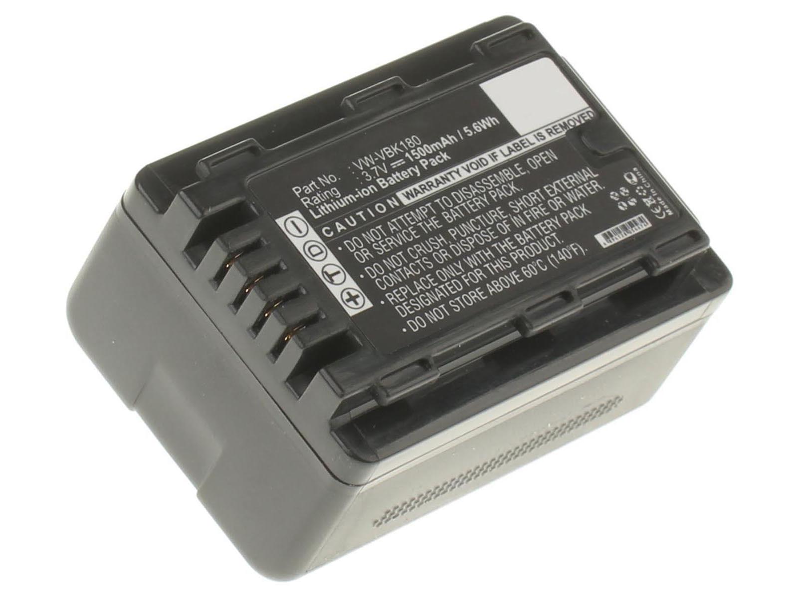 Аккумуляторные батареи для фотоаппаратов и видеокамер Panasonic HC-V10EG-RЕмкость (mAh): 1500. Напряжение (V): 3,7