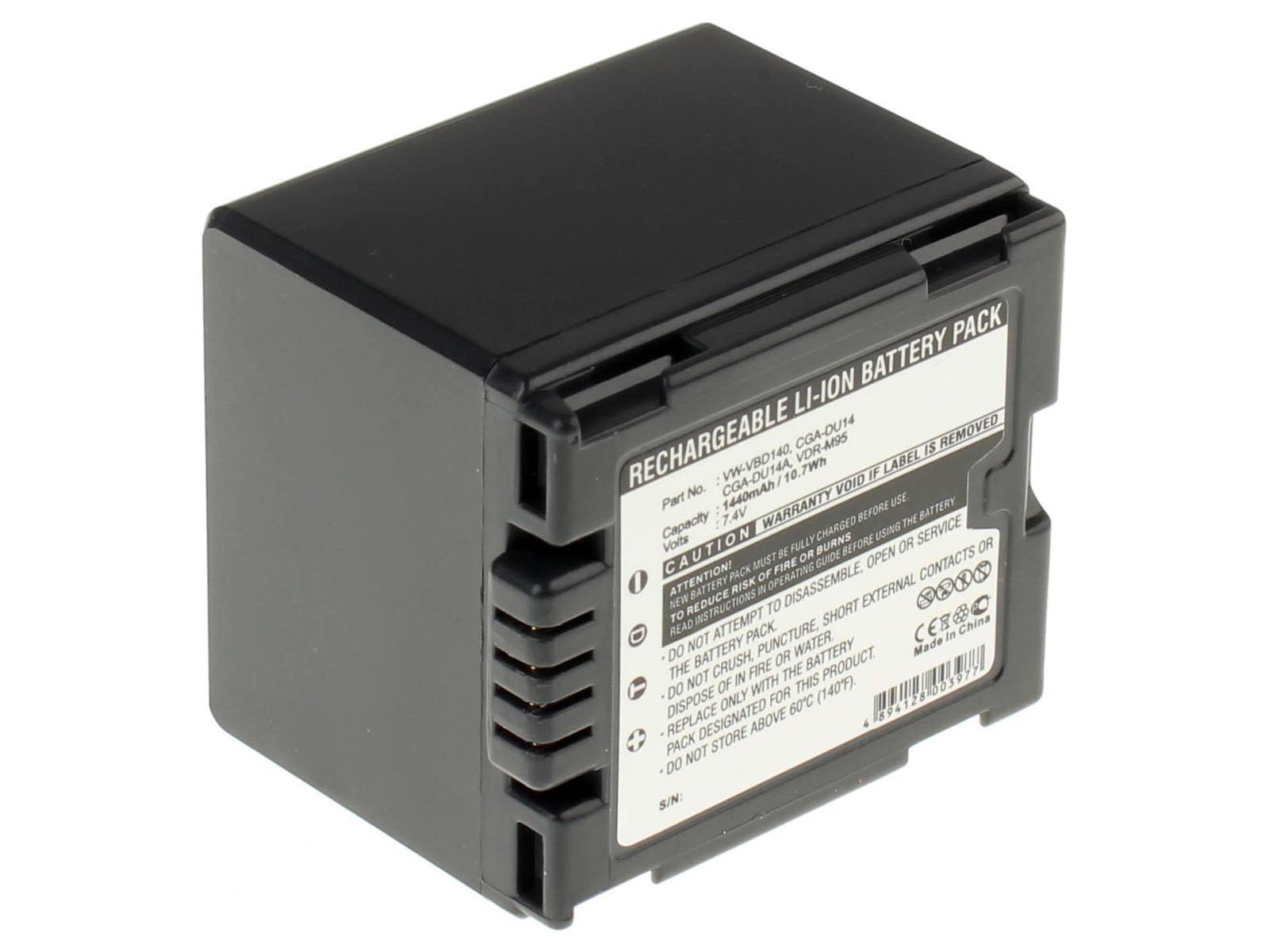 Аккумуляторные батареи для фотоаппаратов и видеокамер Panasonic PV-GS300Емкость (mAh): 1440. Напряжение (V): 7,4