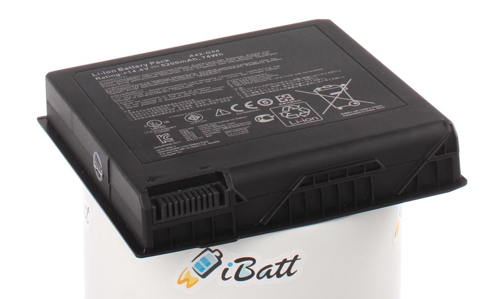 Аккумуляторная батарея для ноутбука Asus G55VW. Артикул iB-A684H.Емкость (mAh): 5200. Напряжение (V): 14,4