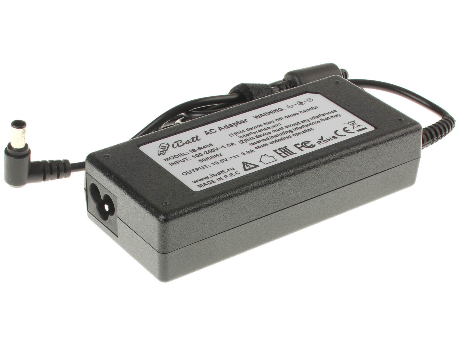 Блок питания (адаптер питания) для ноутбука Sony VAIO PCG-R505GCK. Артикул iB-R465. Напряжение (V): 19,5